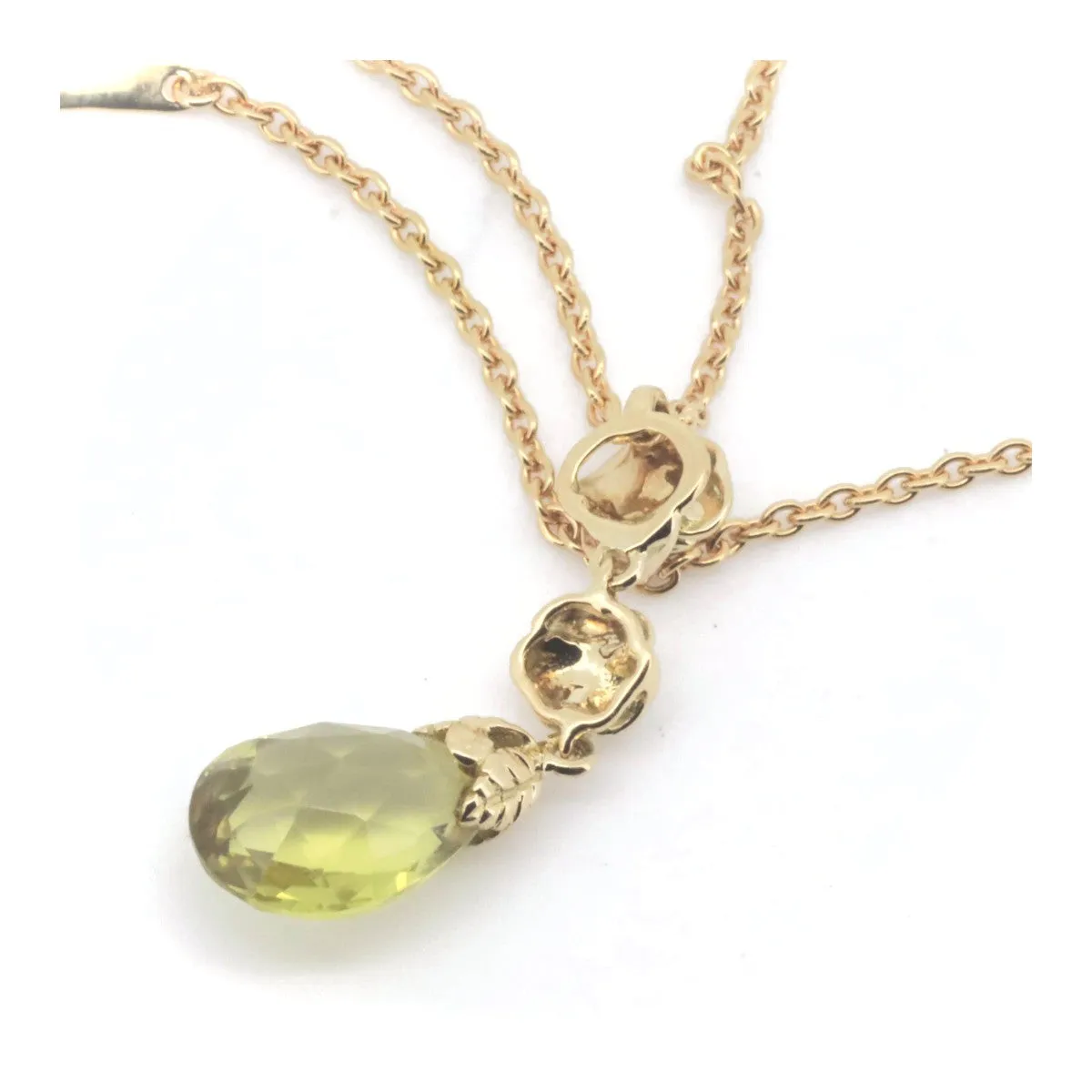 Carreray Carrera Peridot Necklace K18YG Yellow Gold