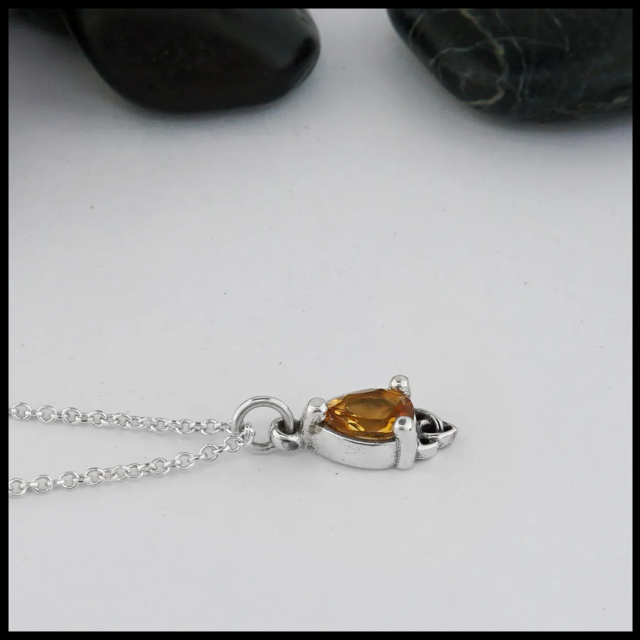 Celtic Goddess Pendant with Citrine