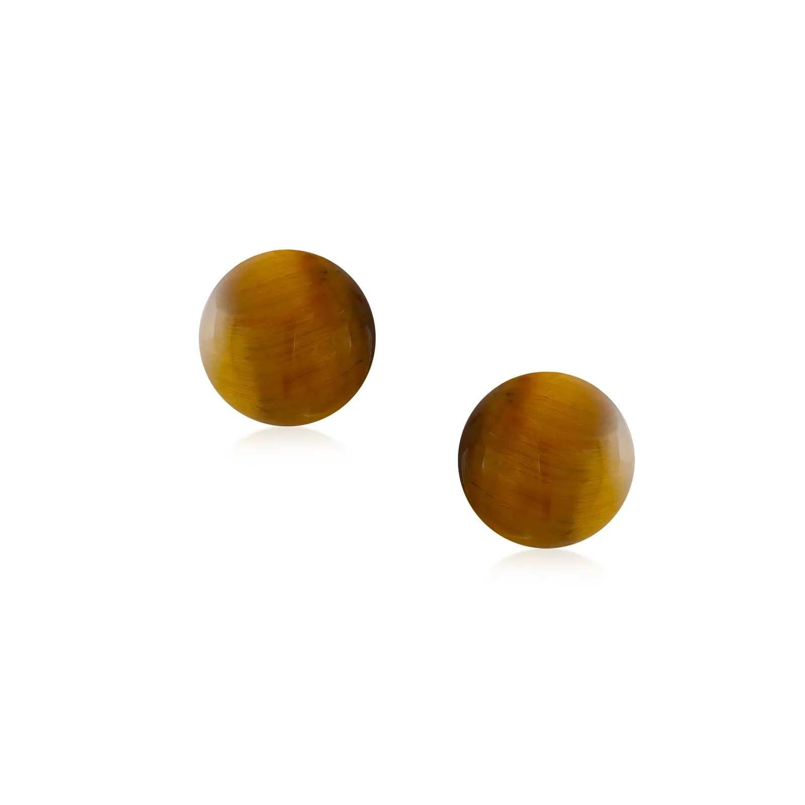 Classic Gemstone Ball Stud Earrings .925 Sterling Silver Birthstone Color Option