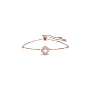 Constella Round Cut Pavé White Rose Gold-tone Plated Bracelet 5636273