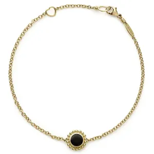 Covet Single Station Round Onyx Bracelet