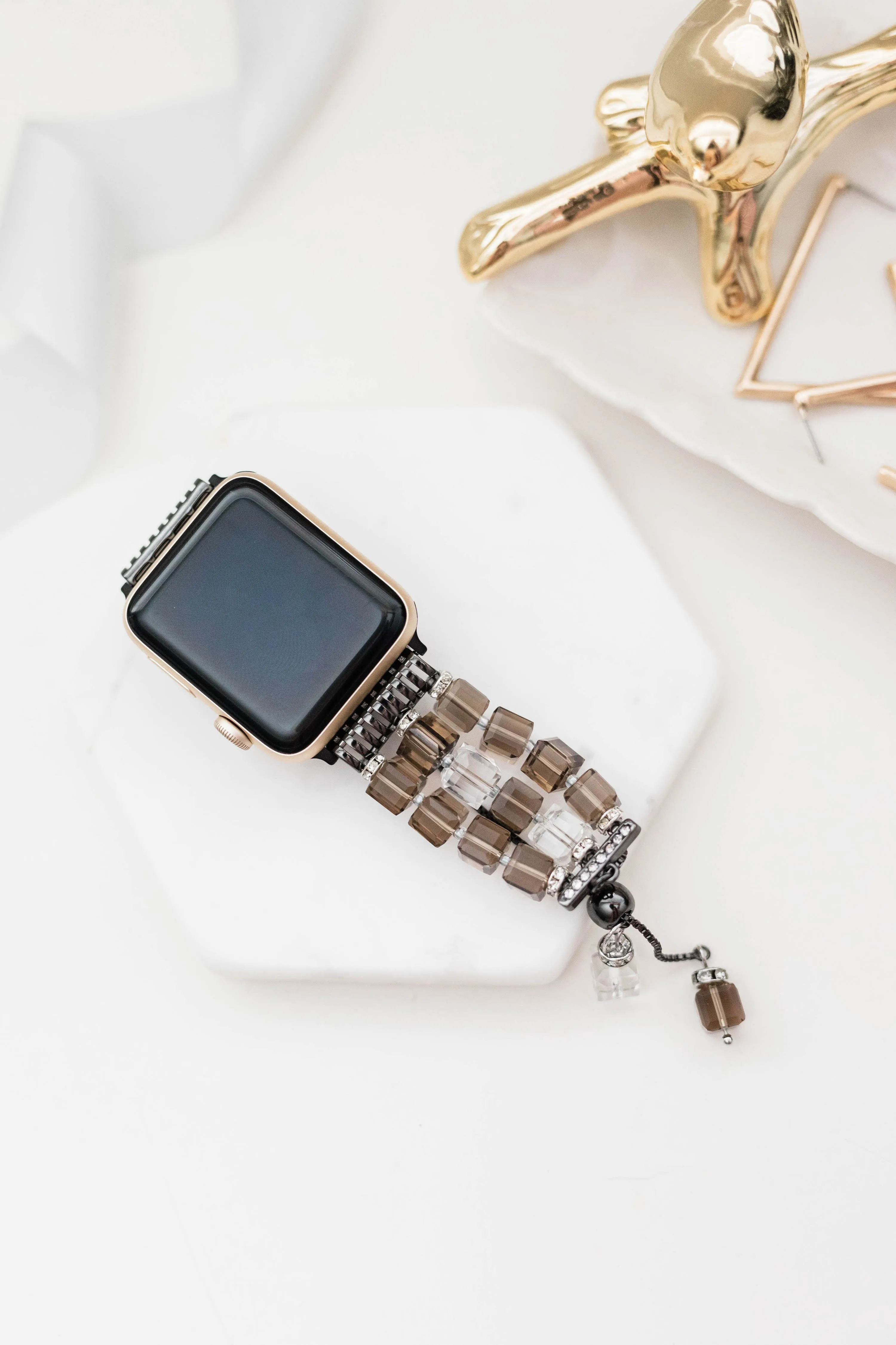 Crystal Beaded Apple Watch Bracelet