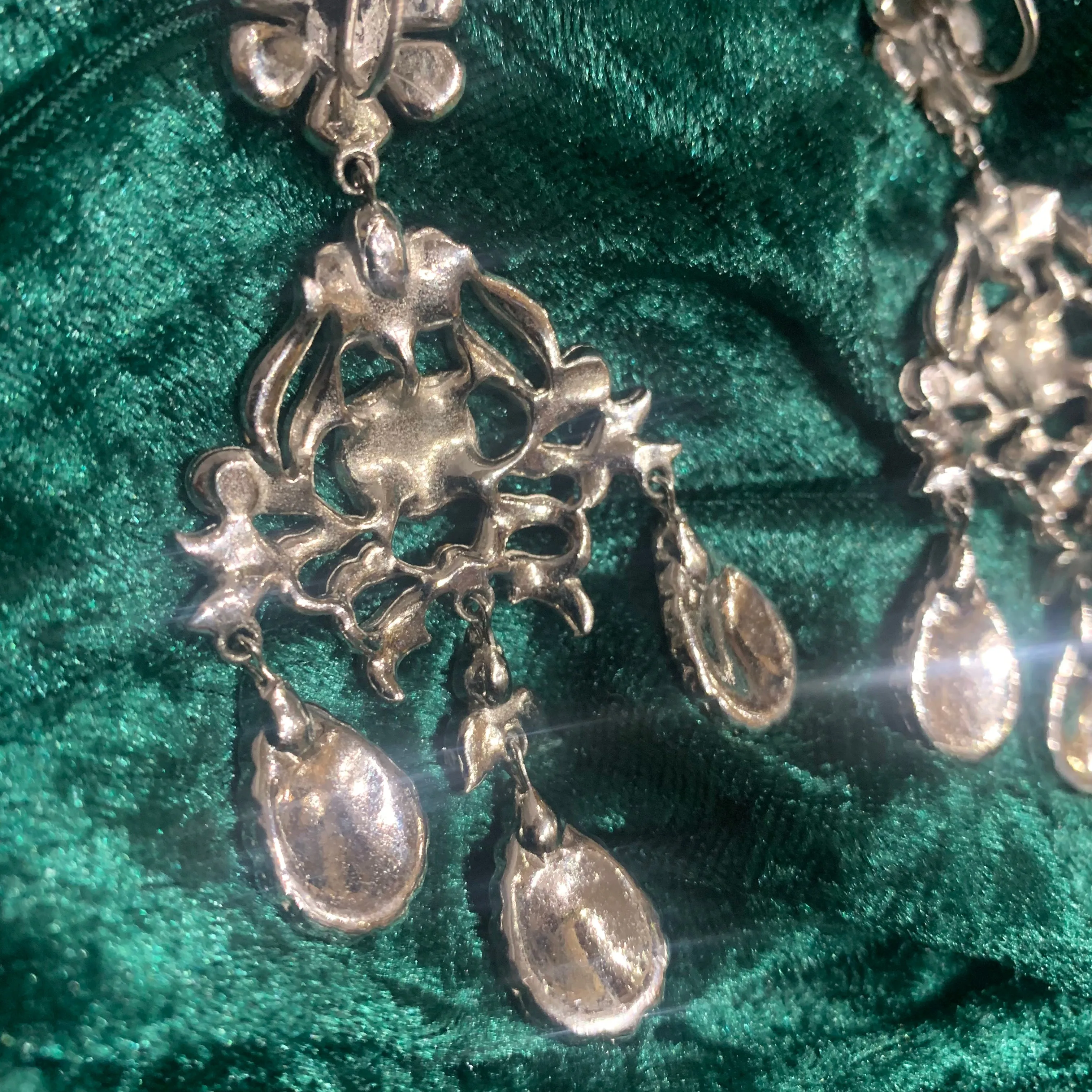 Crystal chandelier earrings Elizabeth Taylor style