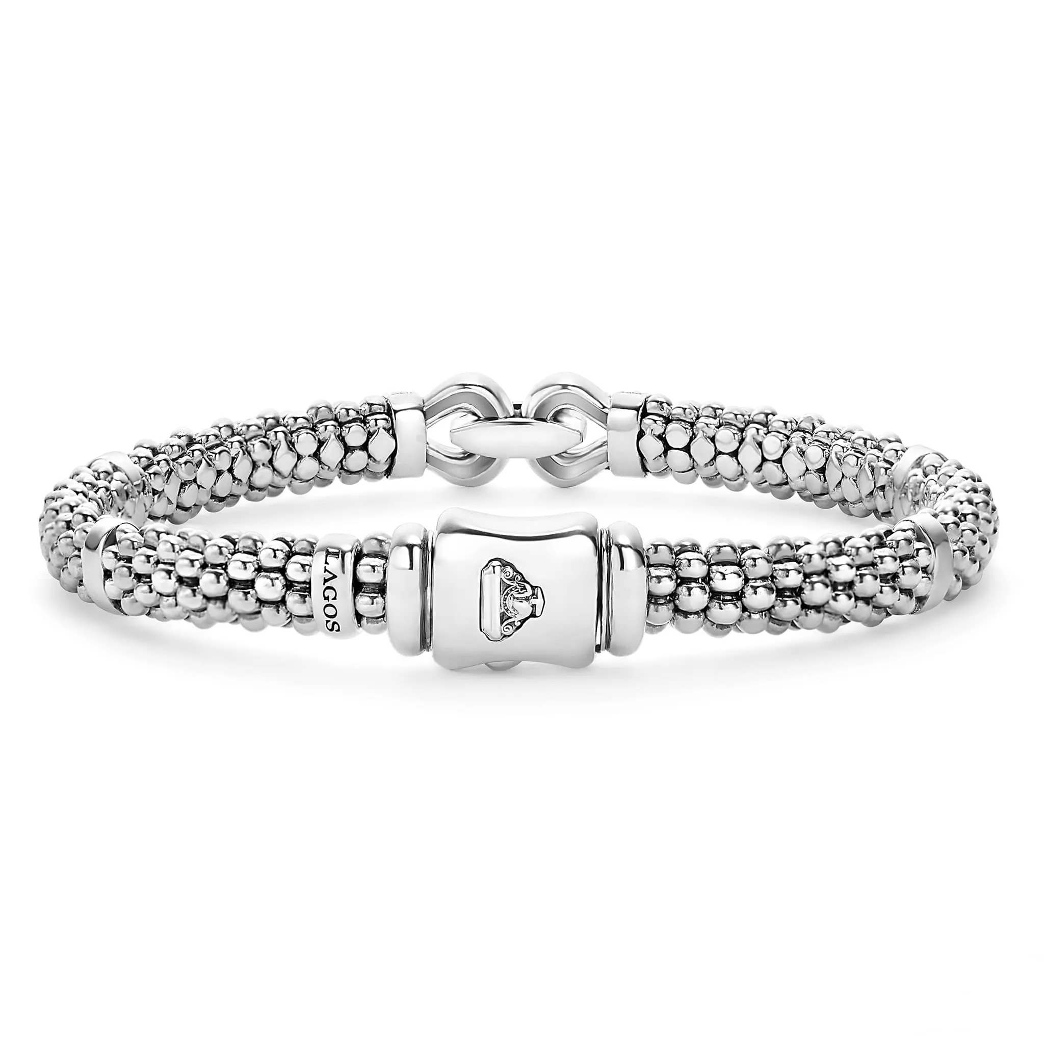 Derby Caviar Buckle Diamond Bracelet | 6mm