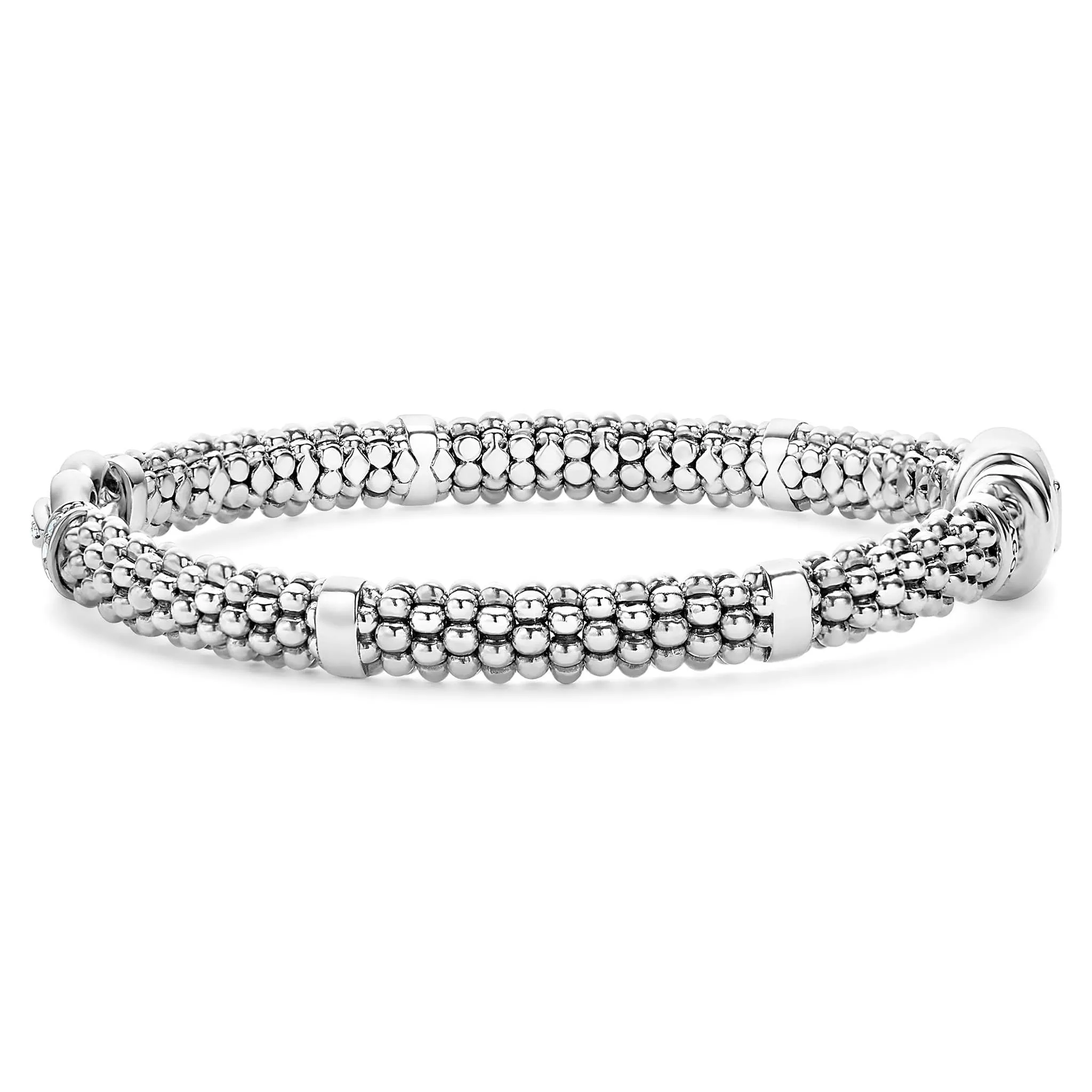 Derby Caviar Buckle Diamond Bracelet | 6mm