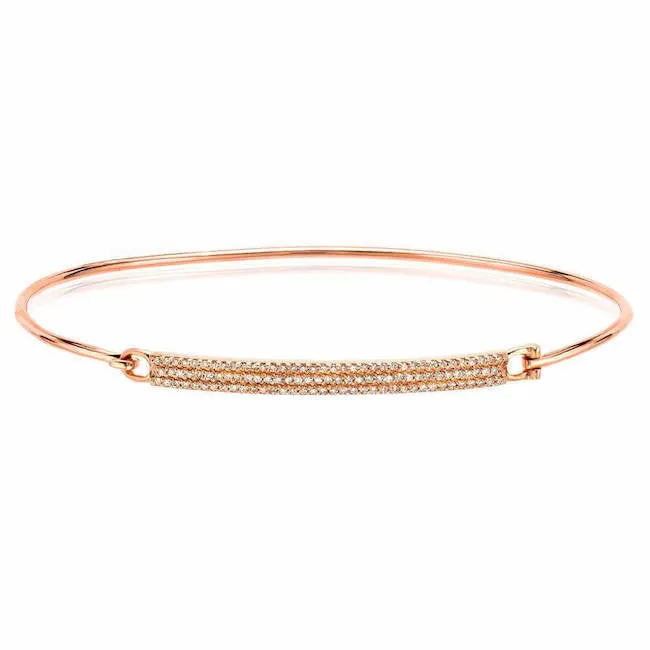 Diamond Pave Bar Bangle