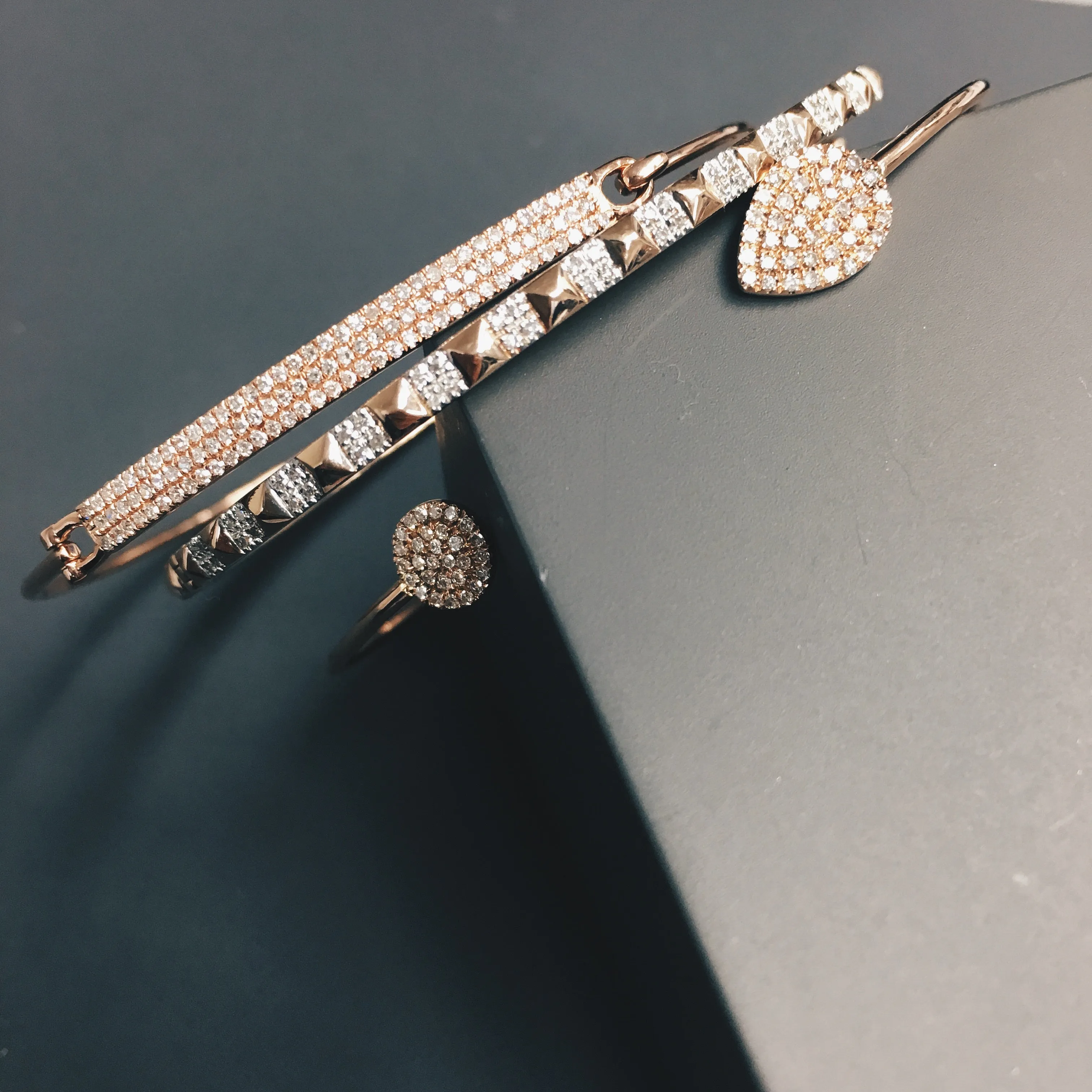 Diamond Pave Bar Bangle