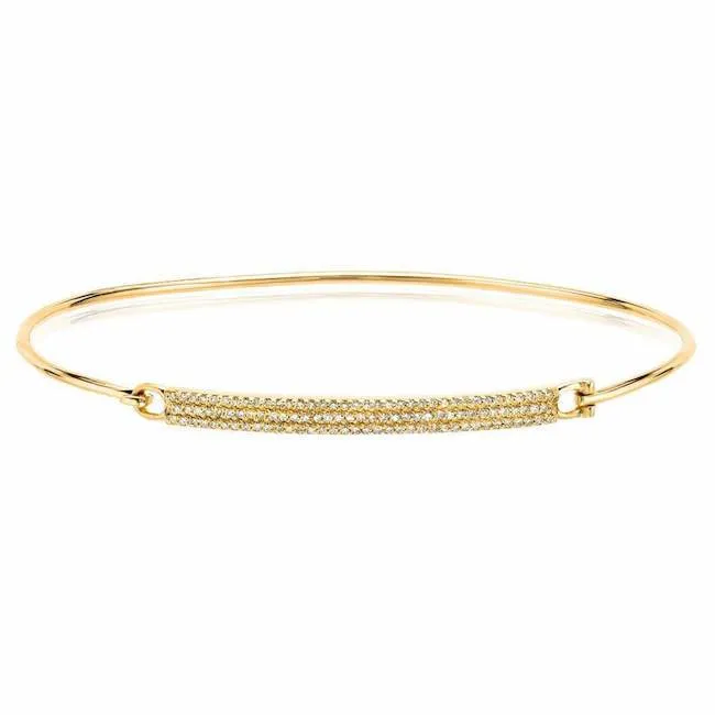 Diamond Pave Bar Bangle