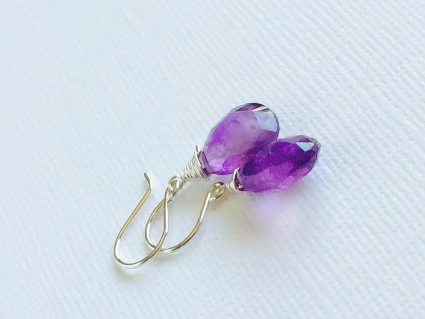 Earrings Nalani - amethyst (E273)