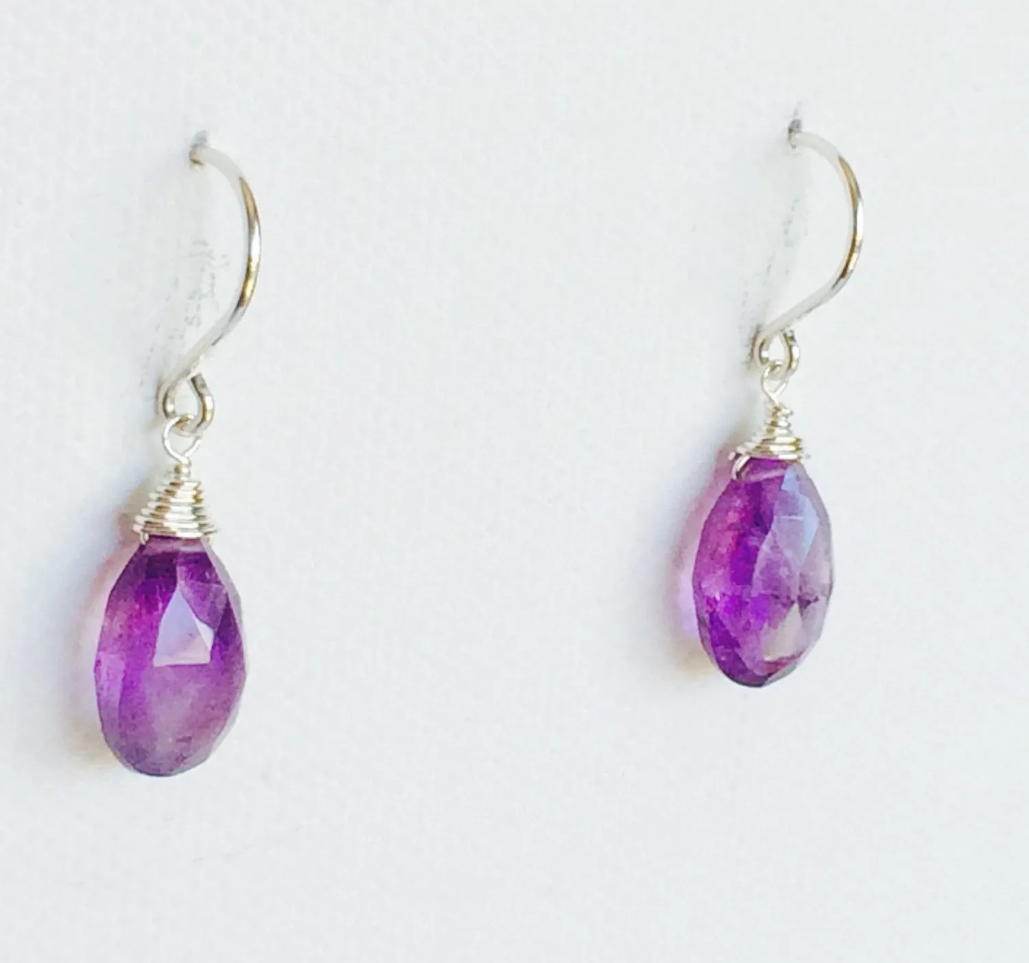 Earrings Nalani - amethyst (E273)