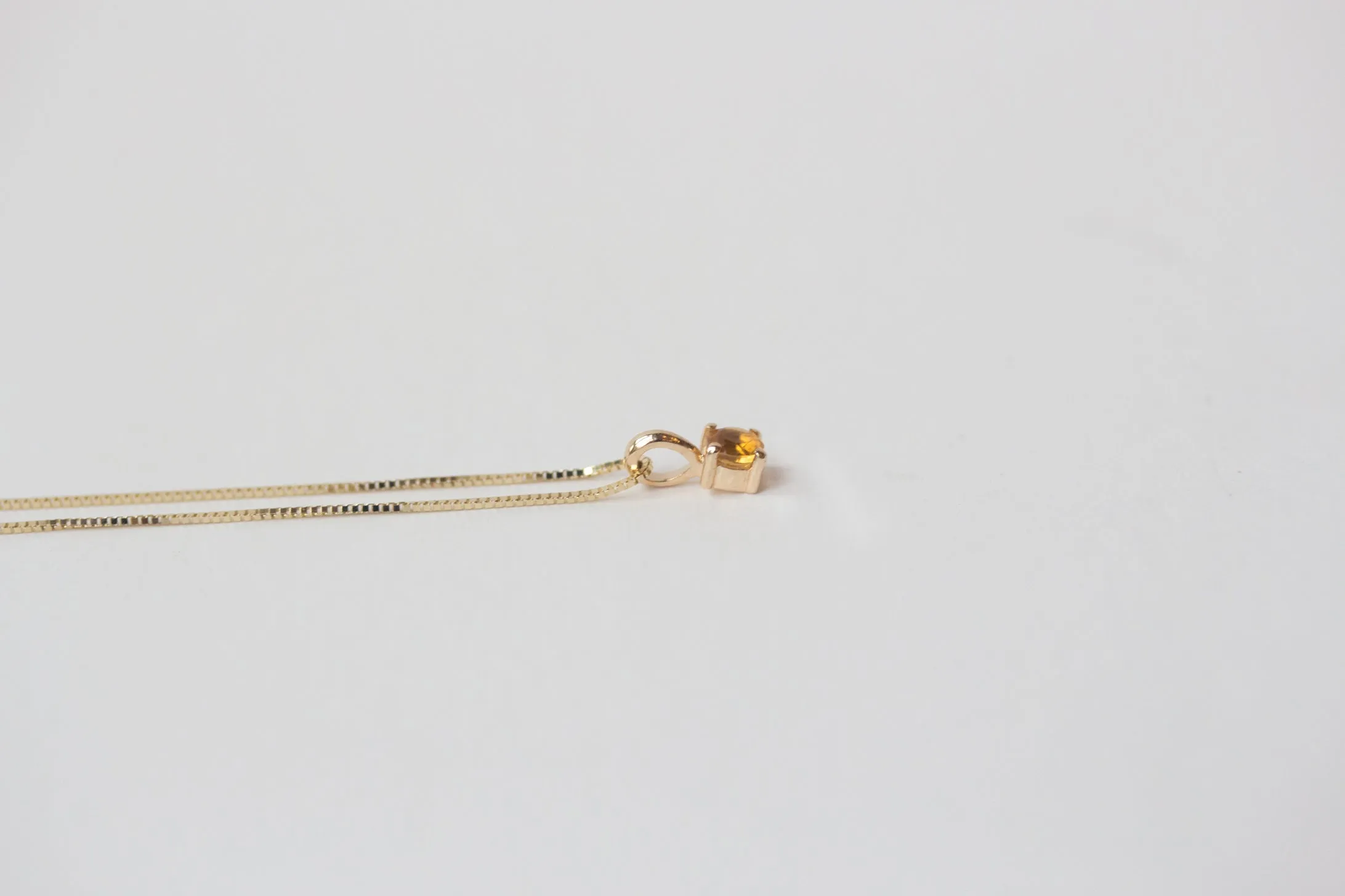 Element Necklace in Citrine