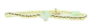 Ella Stacker Stretch Bracelet - Green