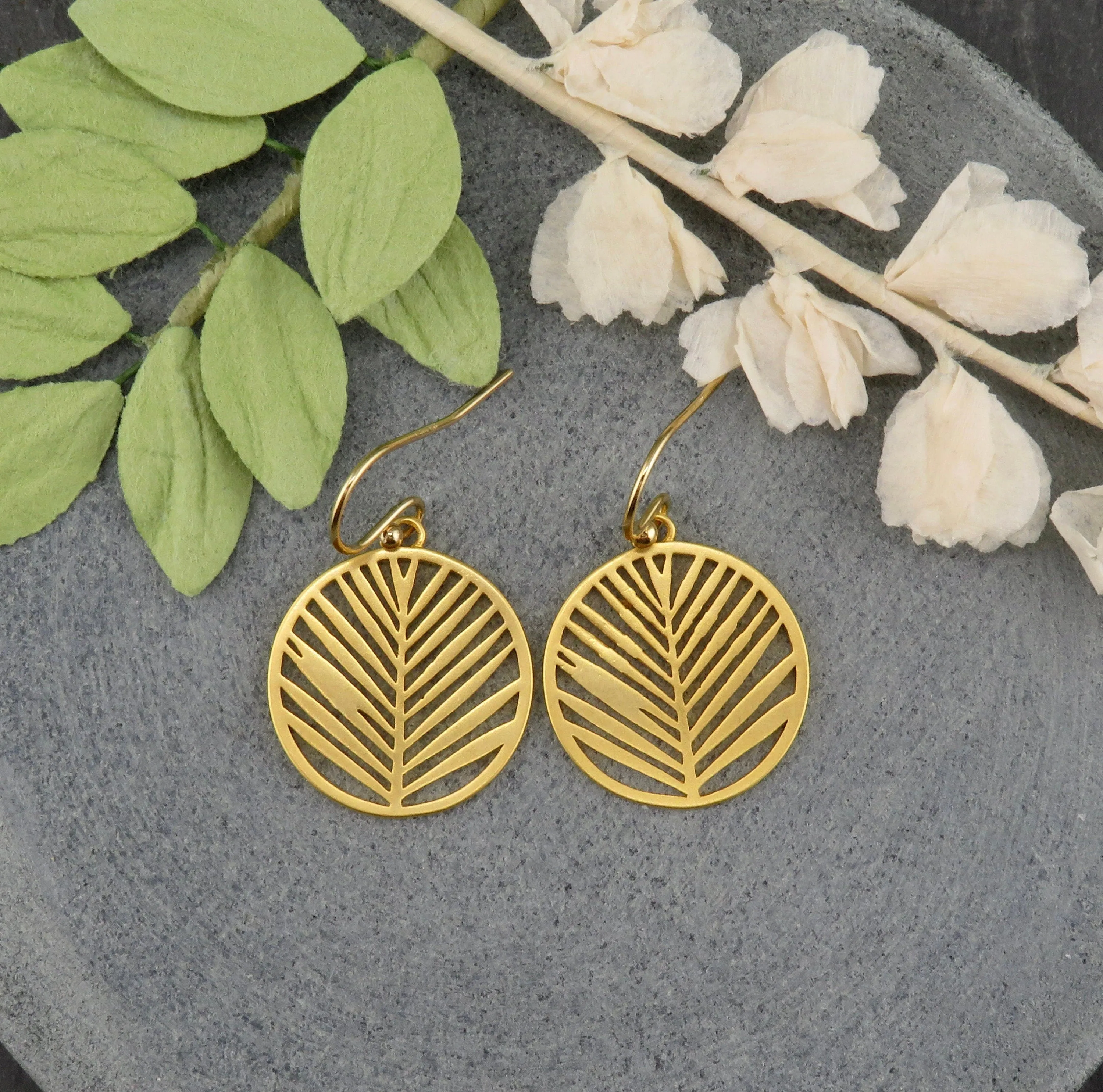 Flora Circle Earrings