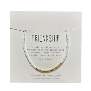 Friendship - White Gloss Gold