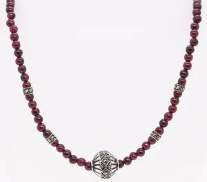 Garnet Bead Necklace