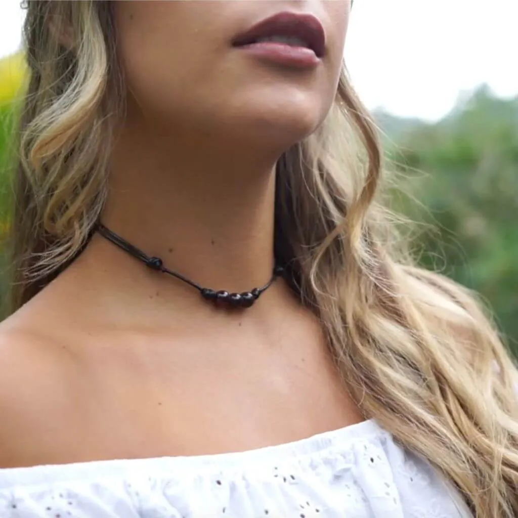 Garnet Beaded Choker - Elegant & Versatile