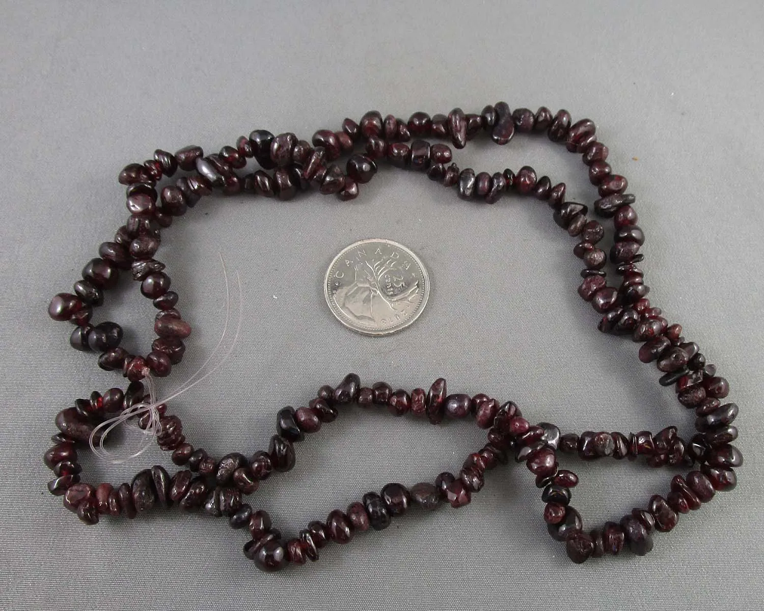 Garnet Beads Chip Strand 36" Small (G009-2)