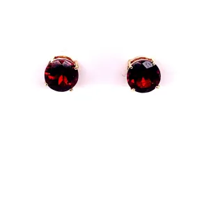 Garnet Stud Earrings