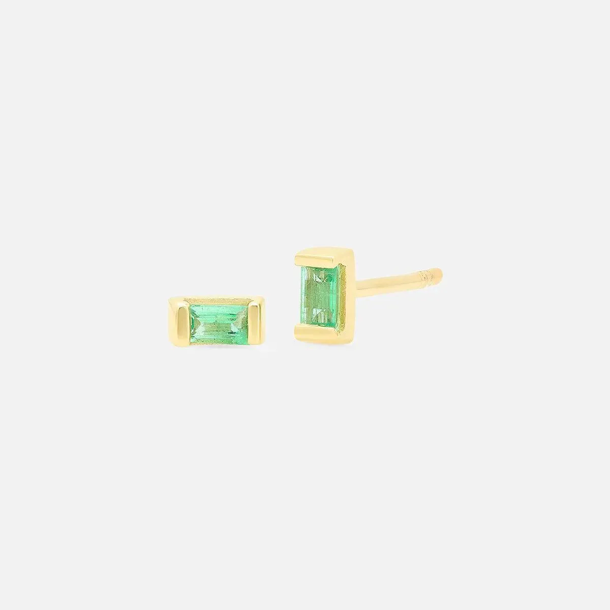 Gemstone Baguette Studs