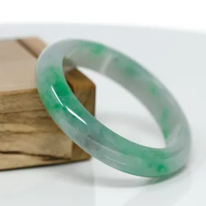 Genuine Burmese Jadeite Jade Bangle Bracelet (56 mm) #62