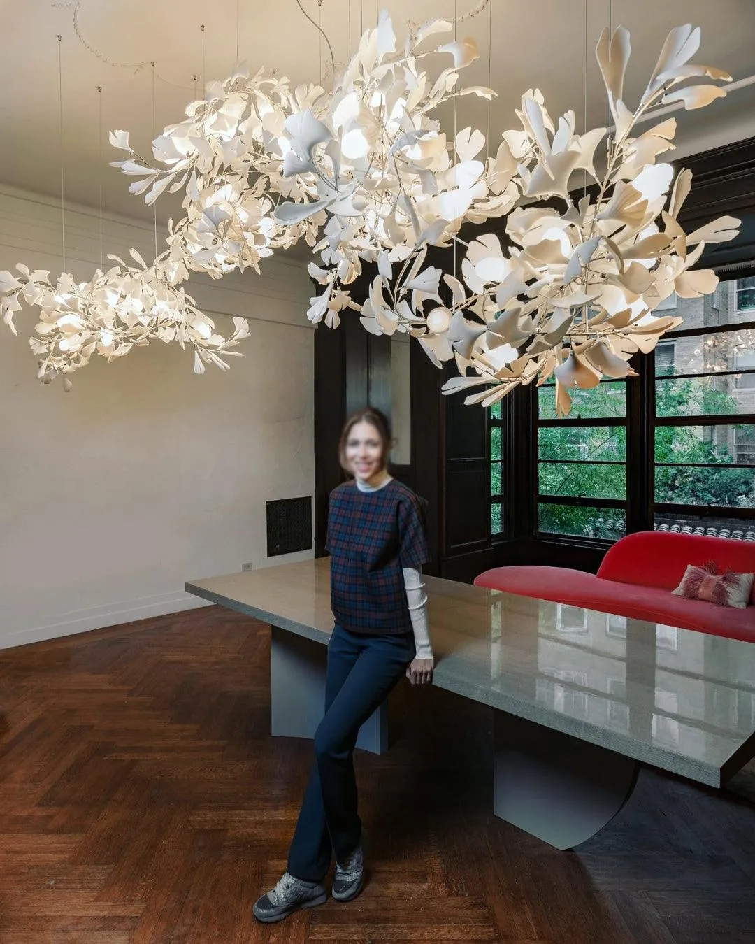 Gingko Chandelier C Style