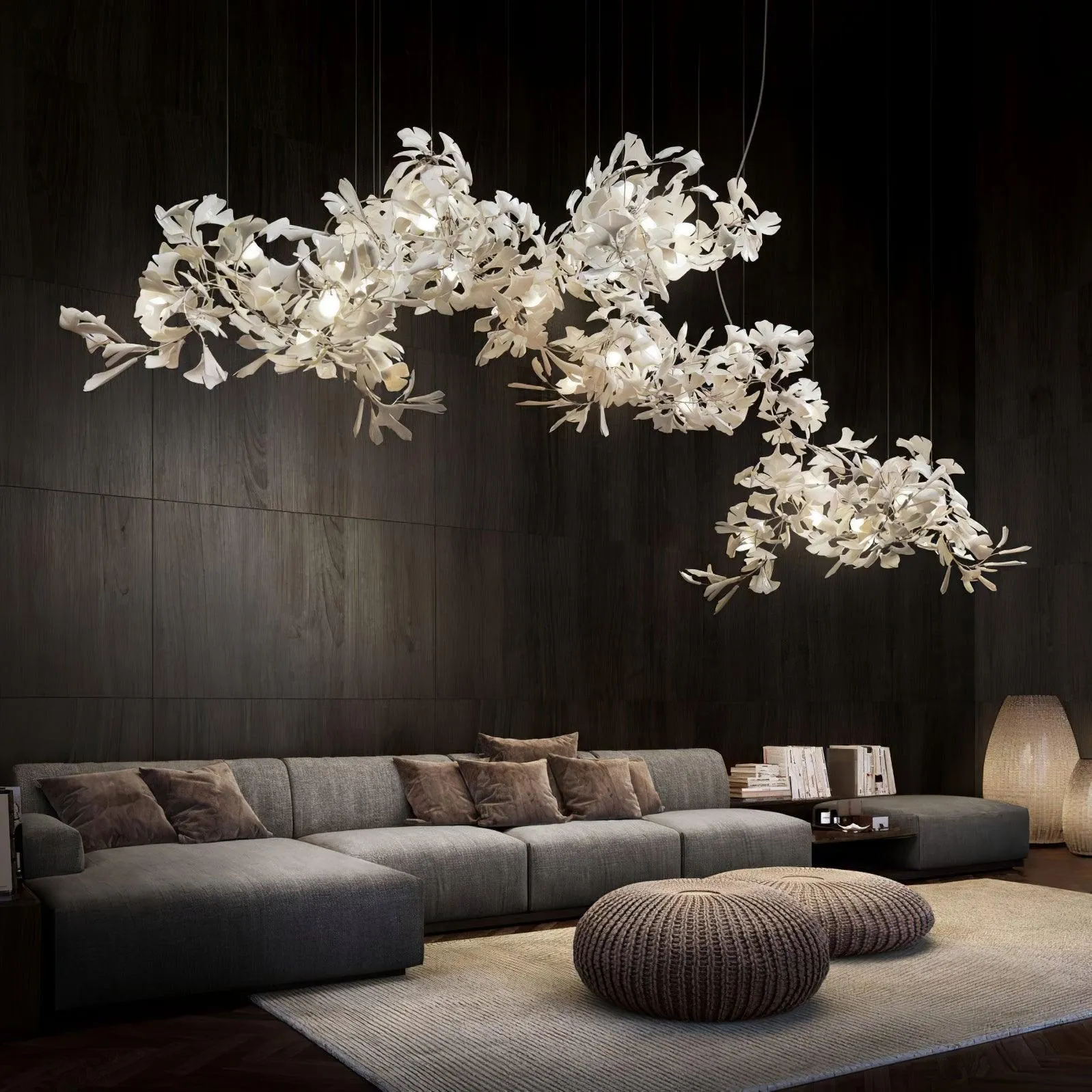 Gingko Chandelier C Style