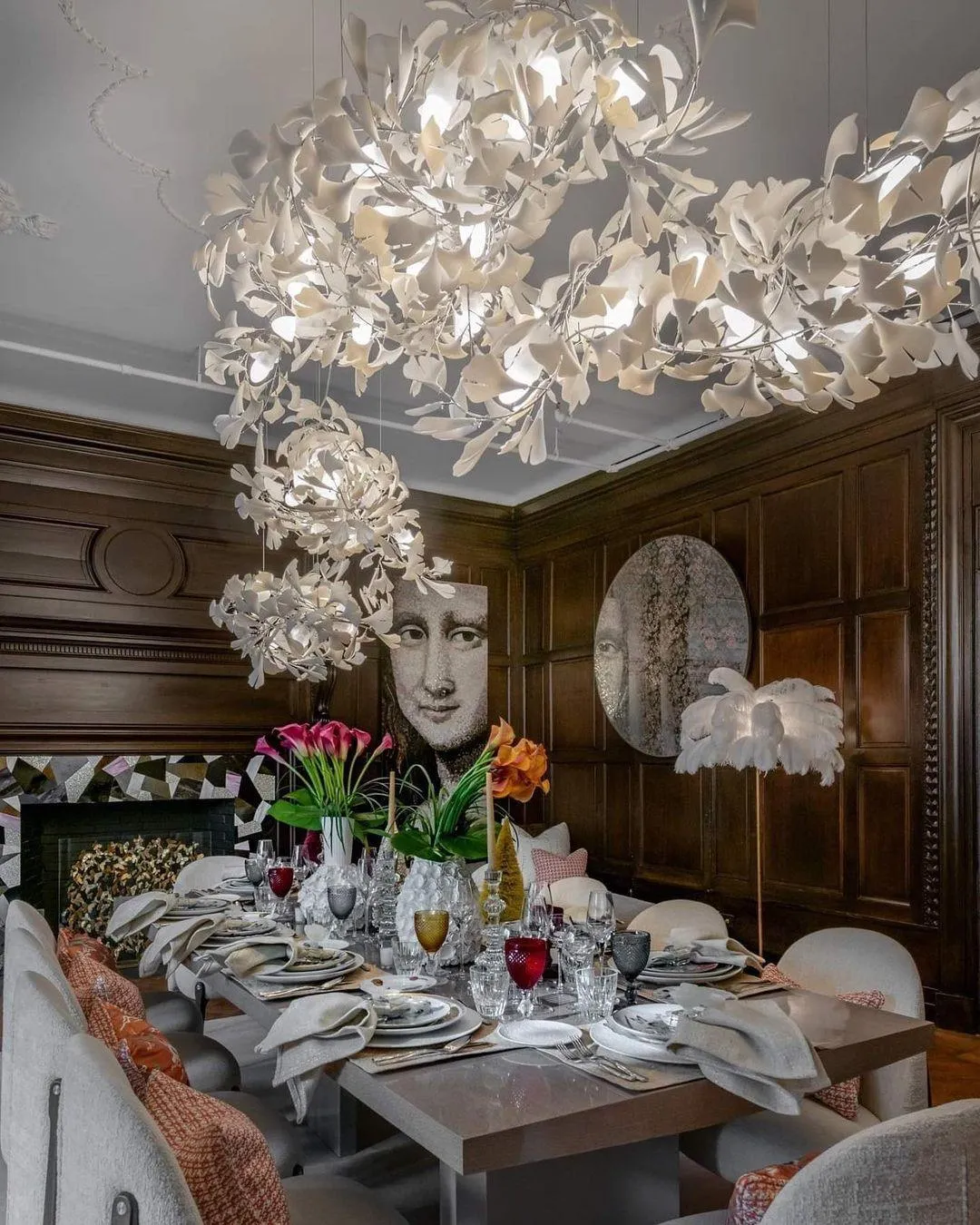 Gingko Chandelier C Style