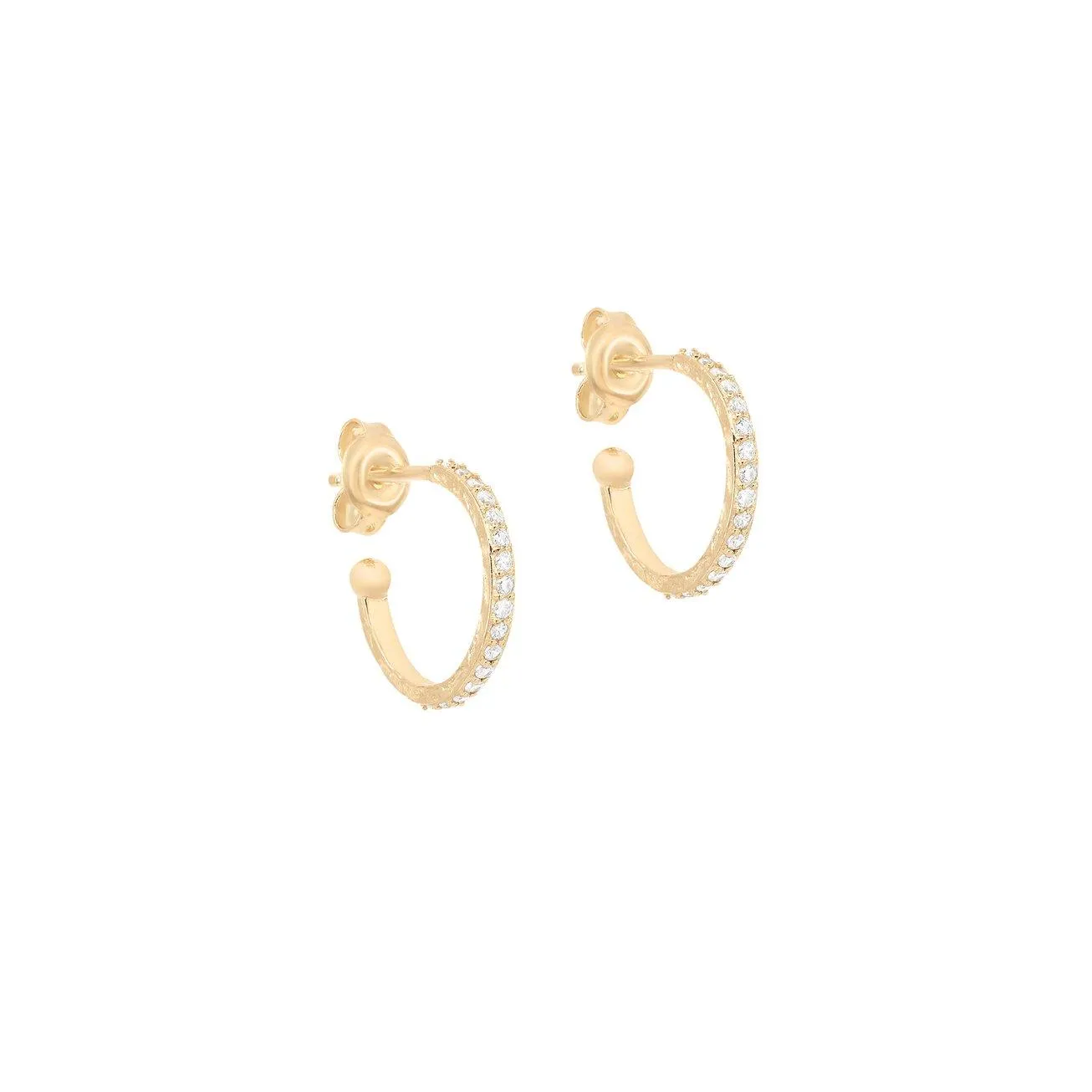 Gold Goddess of Earth Hoops