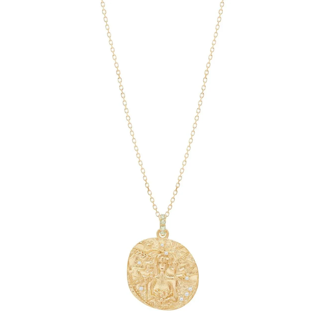 Gold Goddess of Earth Necklace