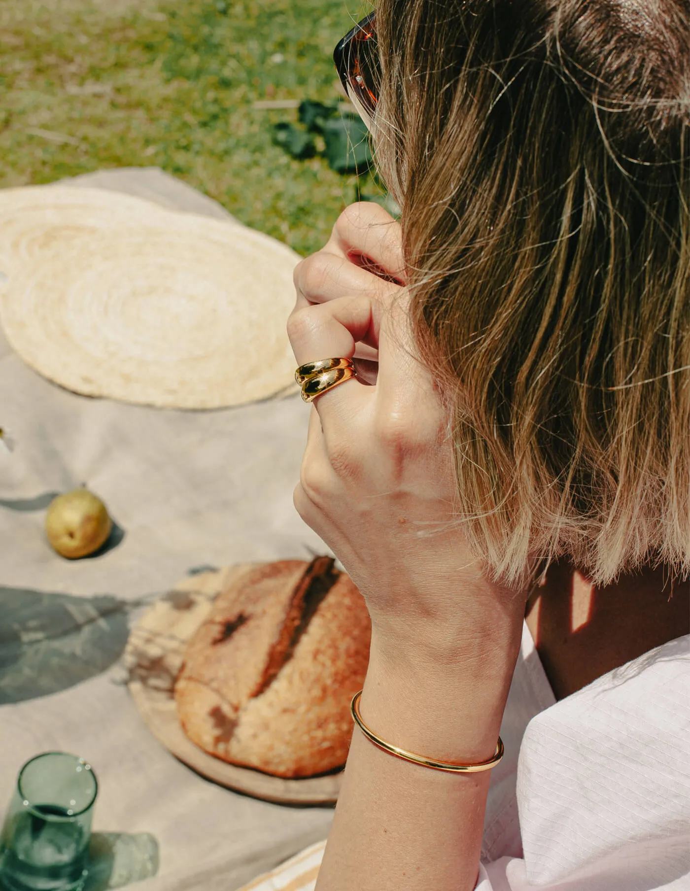 Gold Minimal Bangle | Waterproof | Gift Boxed | by Nordic Muse