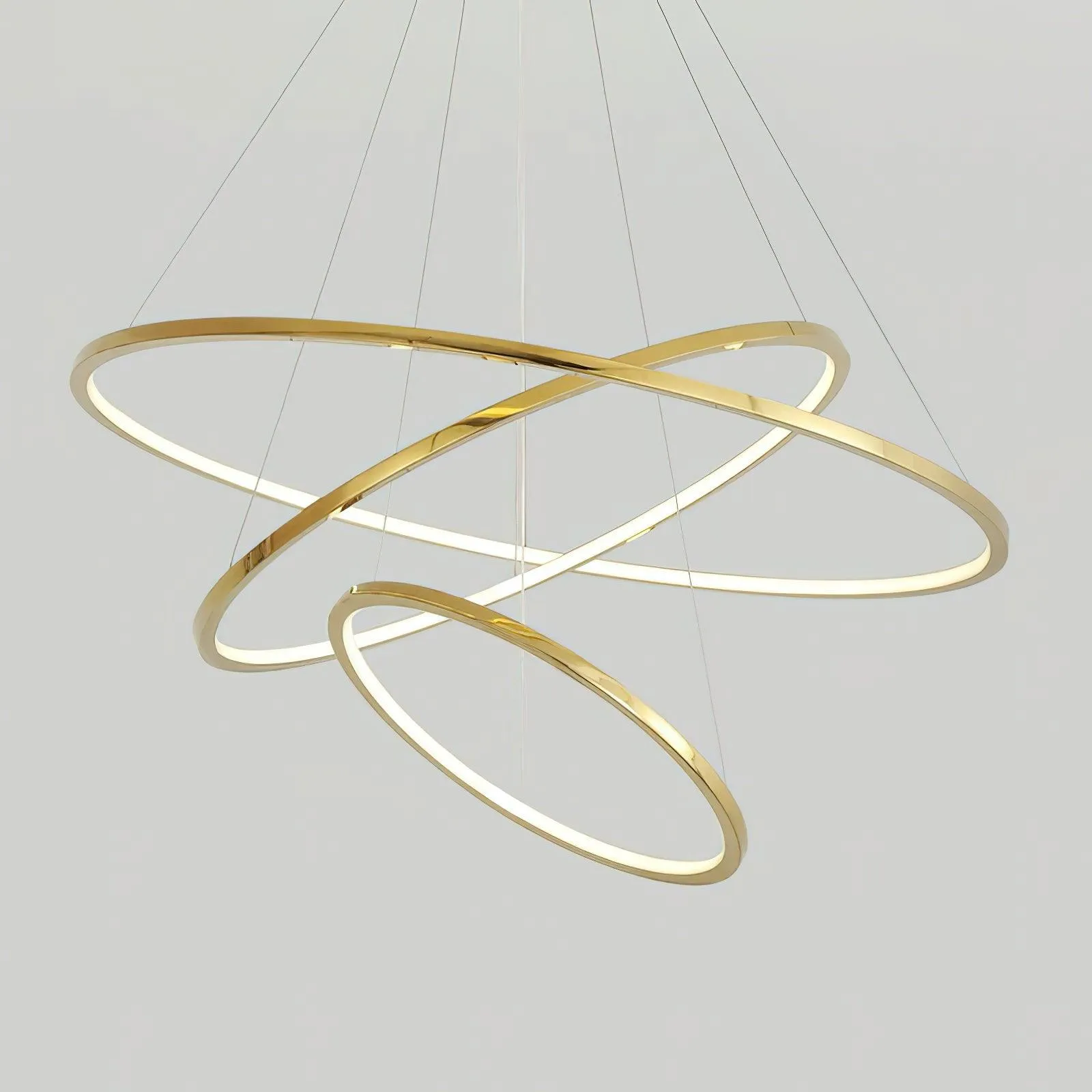 Gold Rings Chandelier