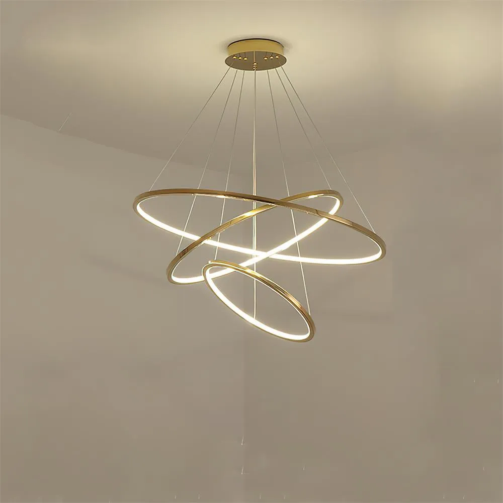 Gold Rings Chandelier