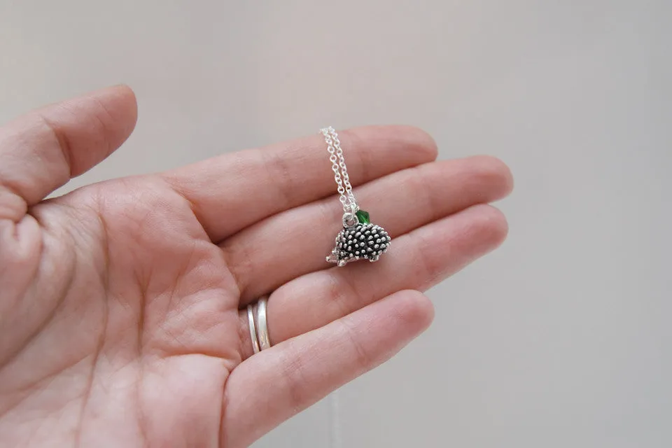 Hedgehog BFF Necklace (Sold Singly) | Best Friend Charm Necklace | Silver Hedgehog Charm Necklace | BFF Gift