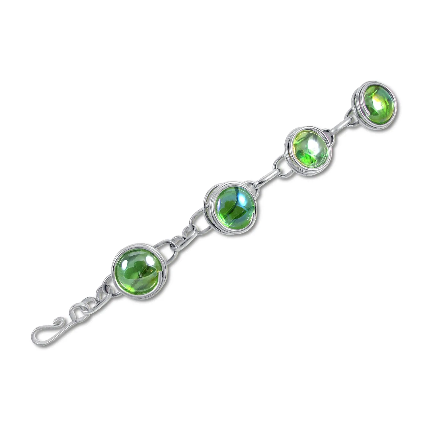 Infinity Bracelet - Green Iridescent