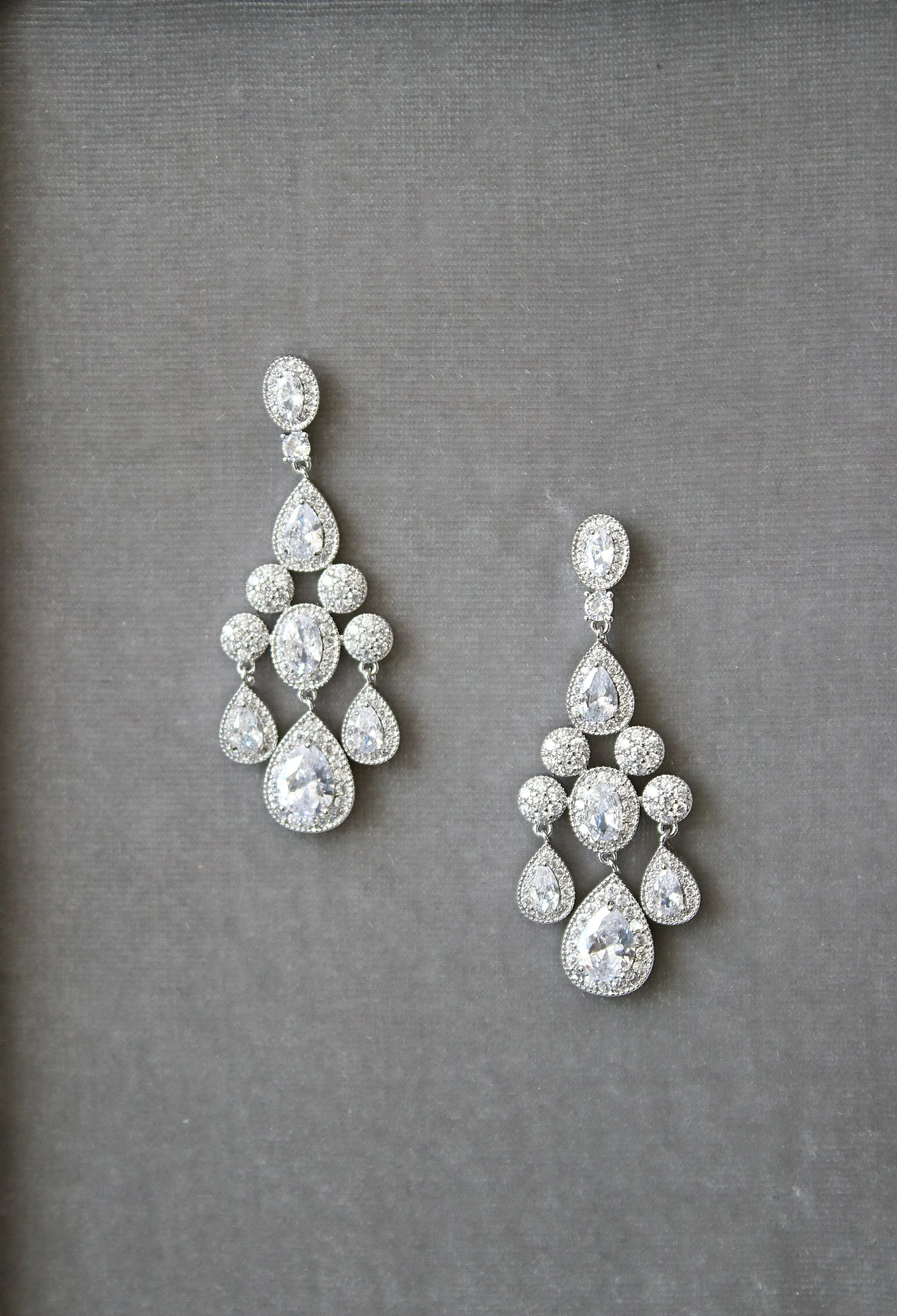 ISABELLA Bridal Chandelier Earrings