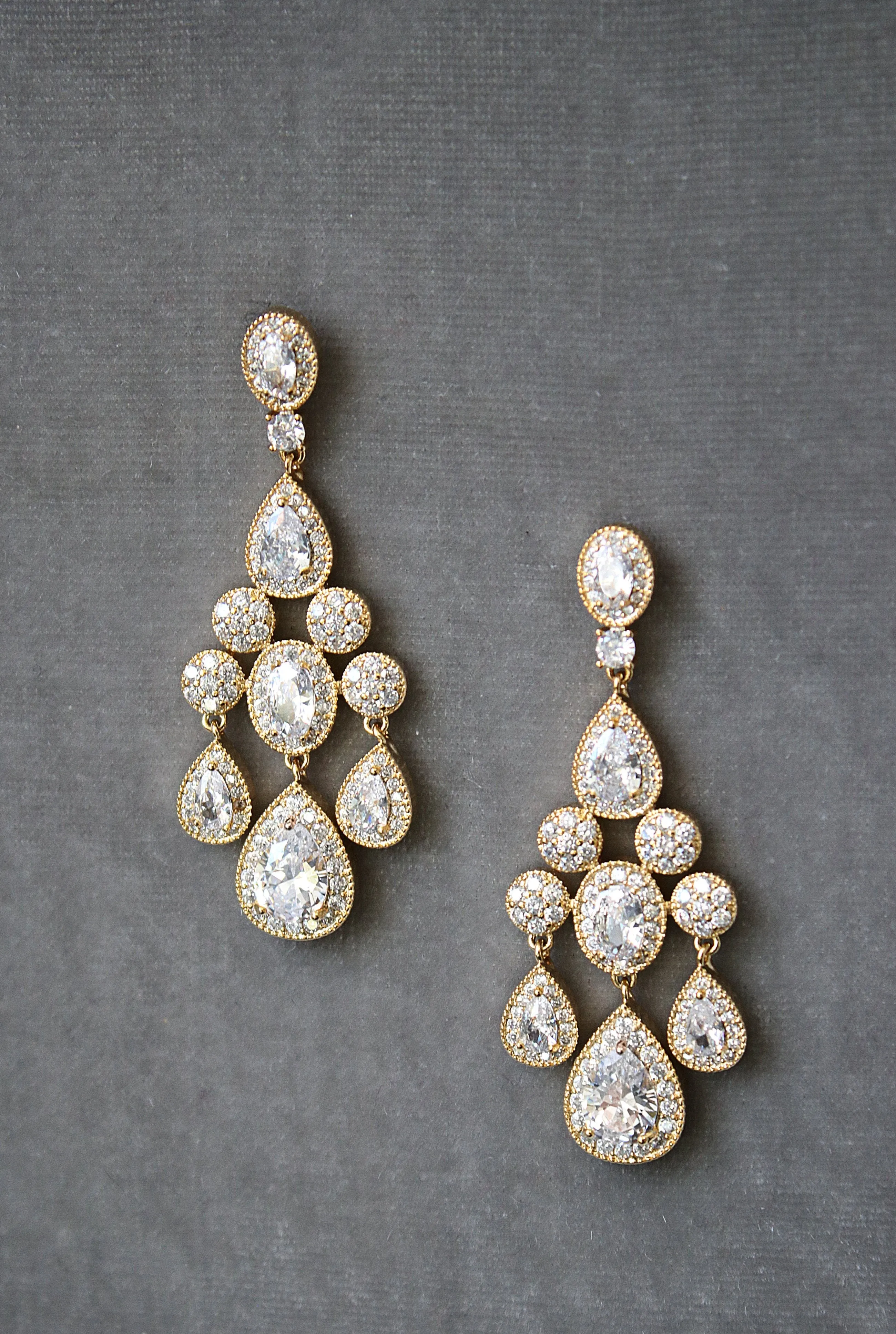 ISABELLA Bridal Chandelier Earrings