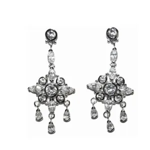 Ishiko Art Deco CZ Chandelier Earrings