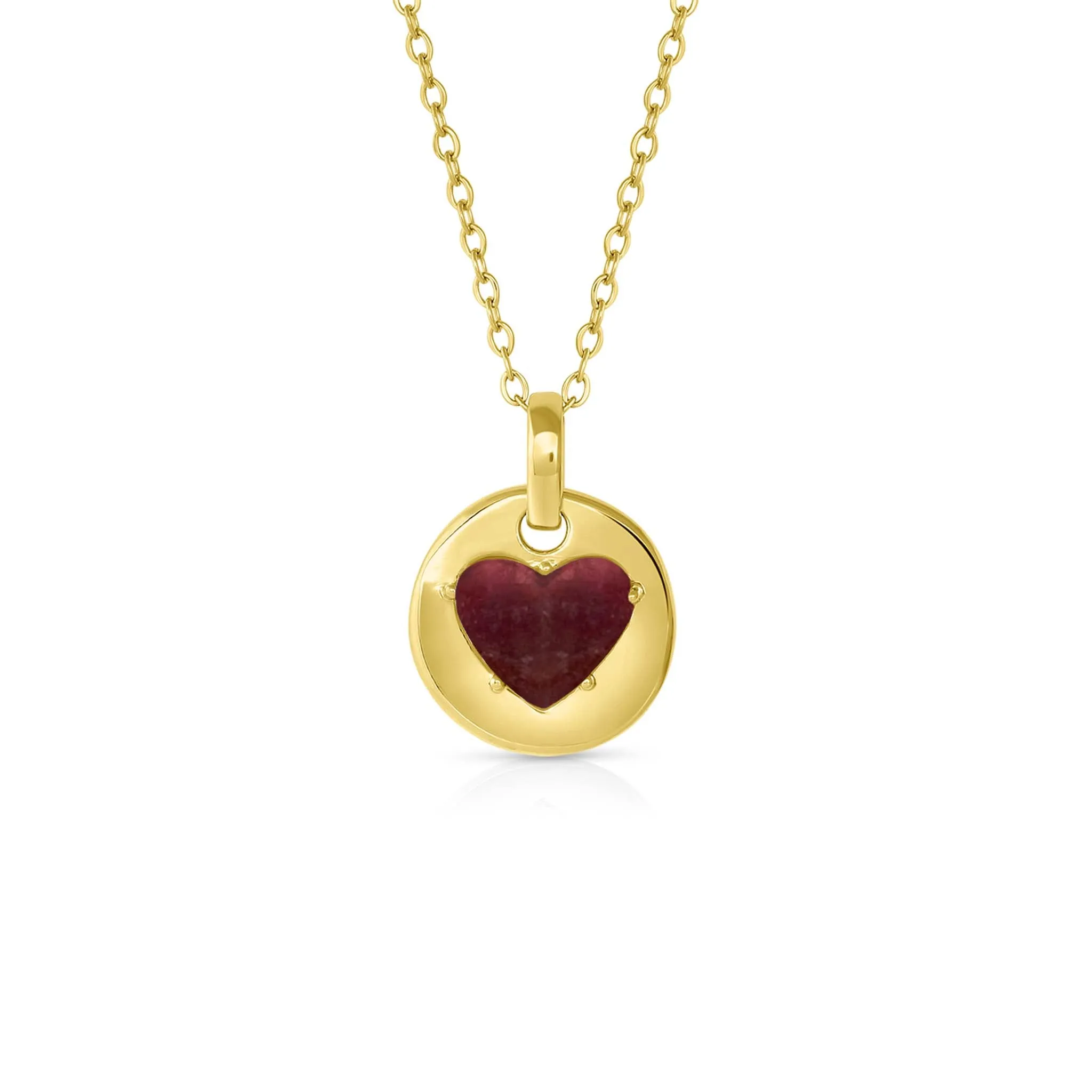 JANUARY Birthstone Gold Jane Necklace in Garnet