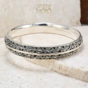 Kallisto Wide Bangle Bracelet