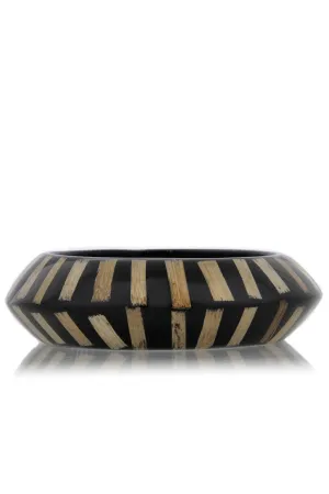 KENNETH JAY LANE ZEBRA Black Resin Bracelet