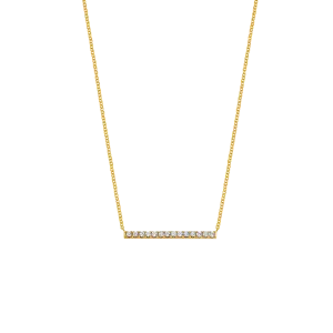 Kids Diamond Pave Bar Necklace