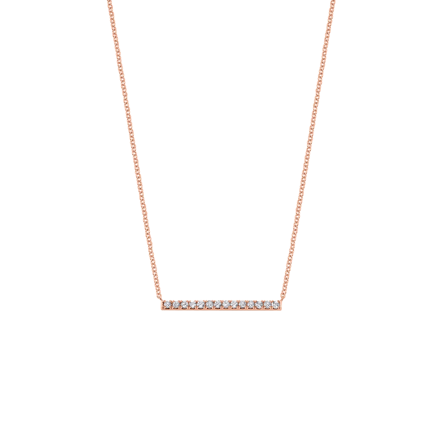 Kids Diamond Pave Bar Necklace