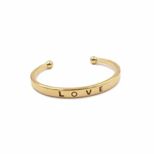 Kinsley Armelle LOVE COLLECTION - GOLD BRACELET