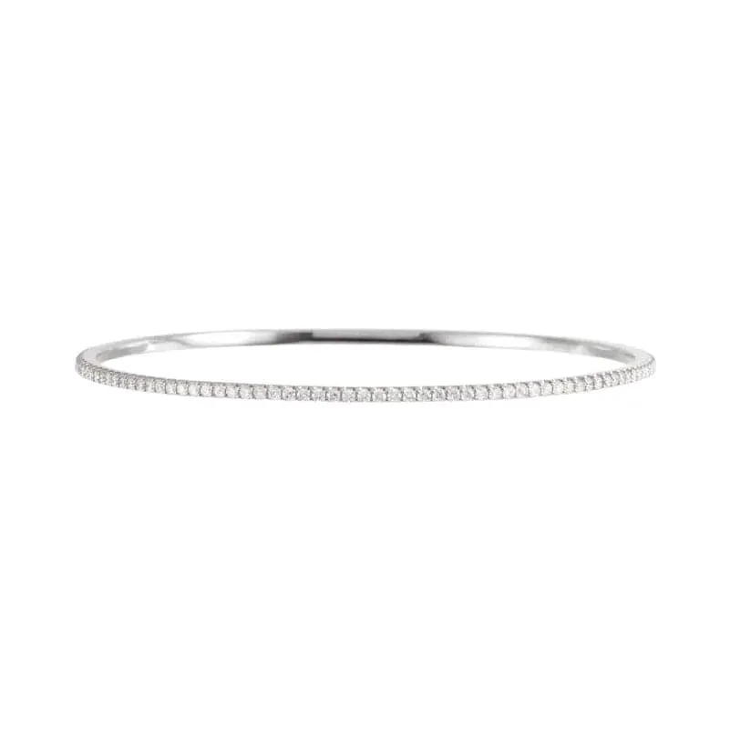 Lab Grown Diamond Bangle Bracelet (2 tcw)