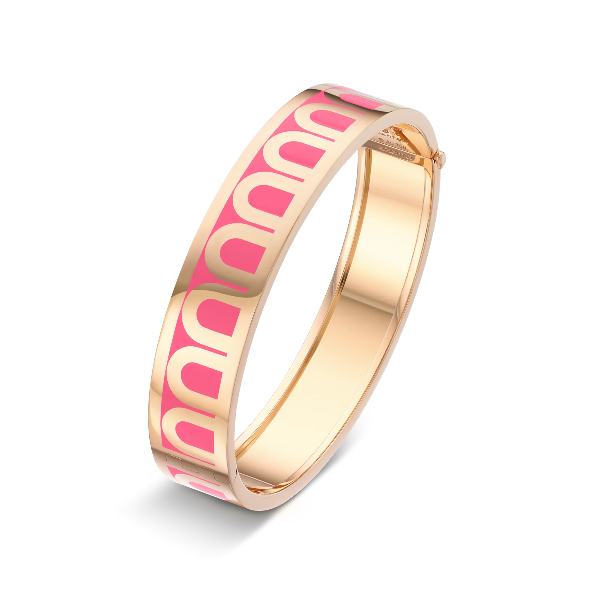 L'Arc de DAVIDOR Bangle GM, 18k Rose Gold with Lacquered Ceramic