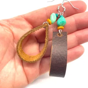 Leather Loop Earrings