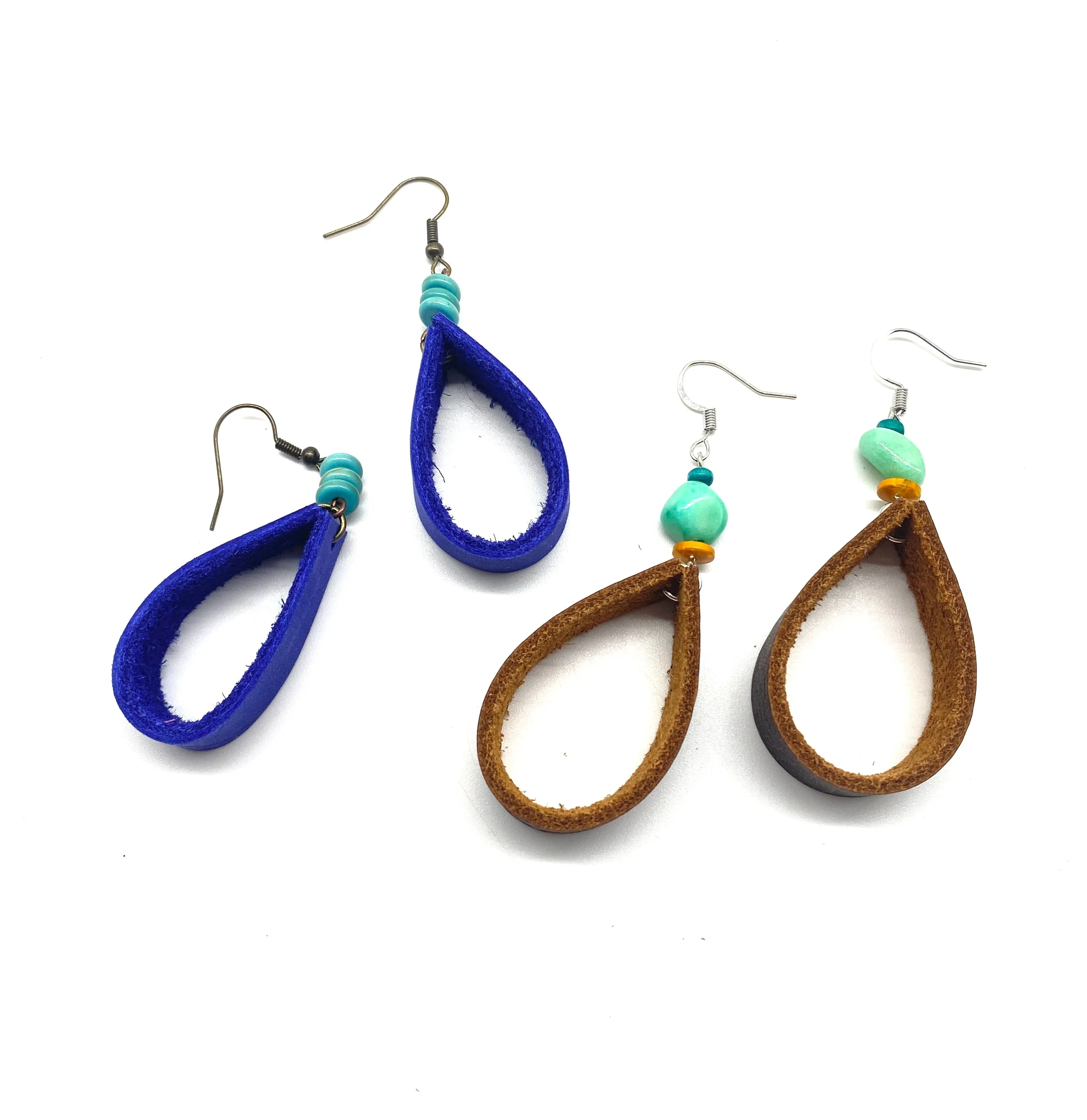 Leather Loop Earrings