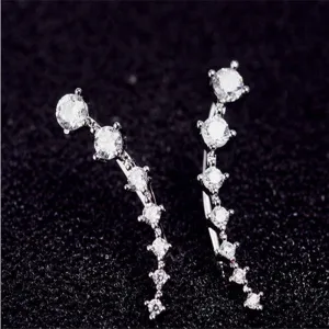 Linear Crystal Earrings