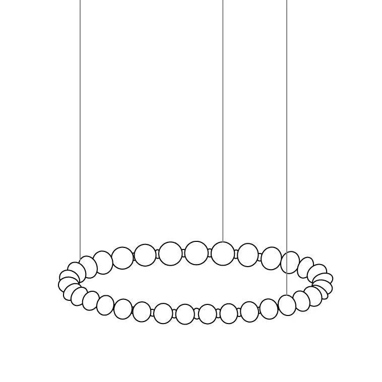 Luxurious Pearl Necklace Chandelier