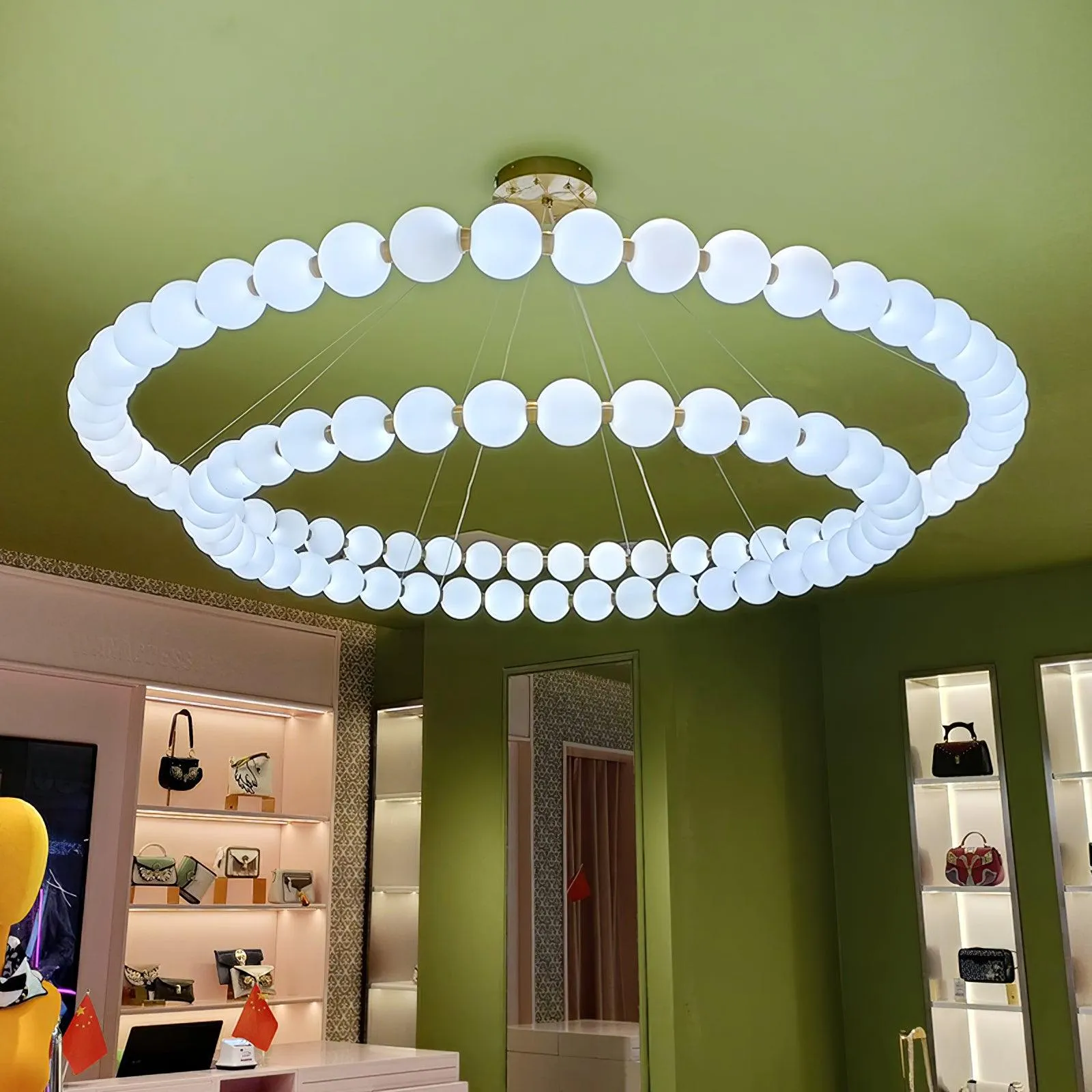 Luxurious Pearl Necklace Chandelier